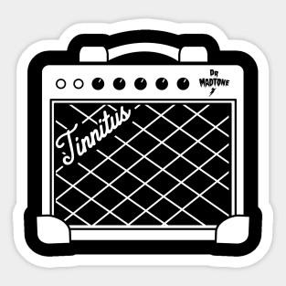 Dr. MadTone's Official Tinnitus Combo amp reverse design Sticker